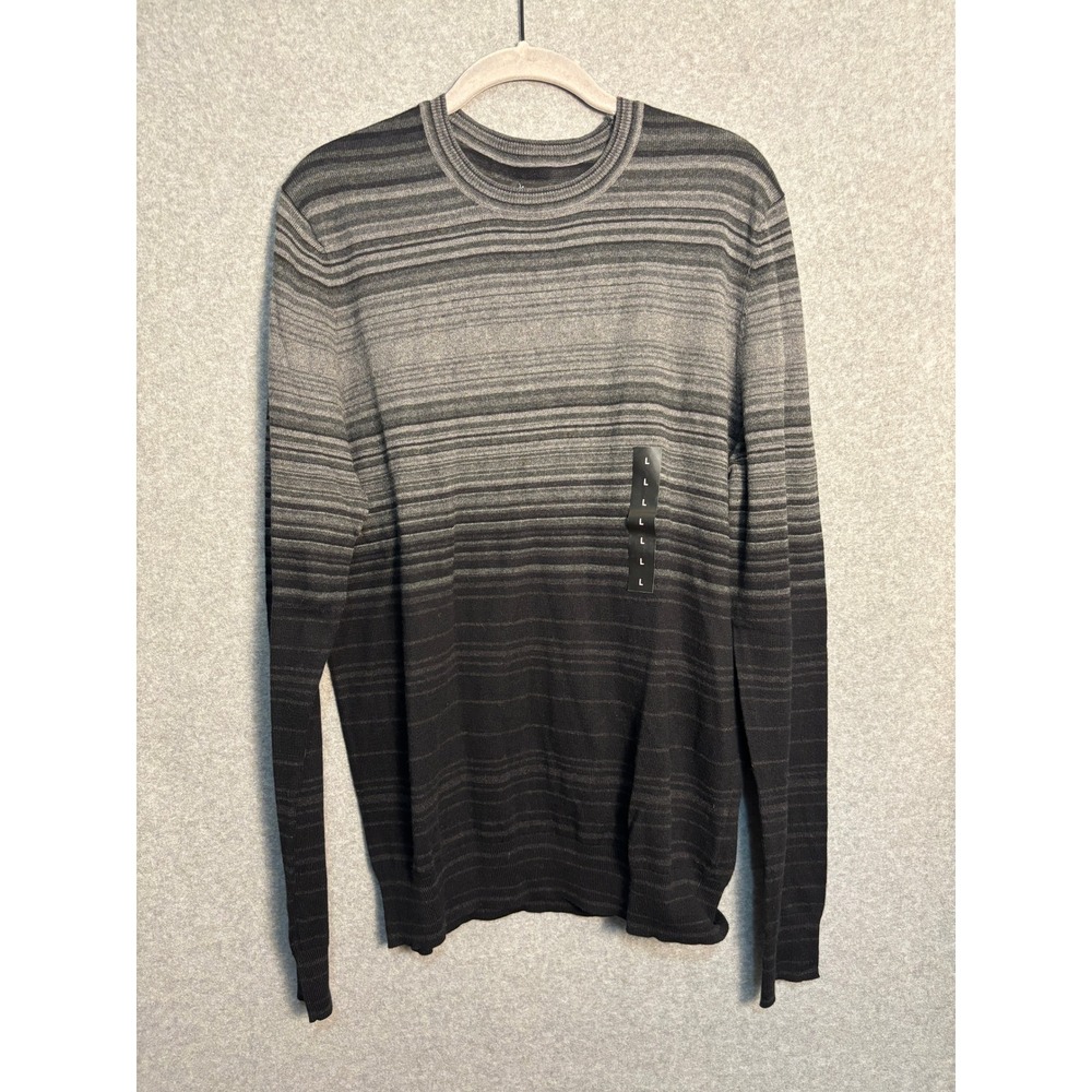 Marc Anthony Ombre Stripe Merino Wool Cashmere Sweater Mens Large NWT
